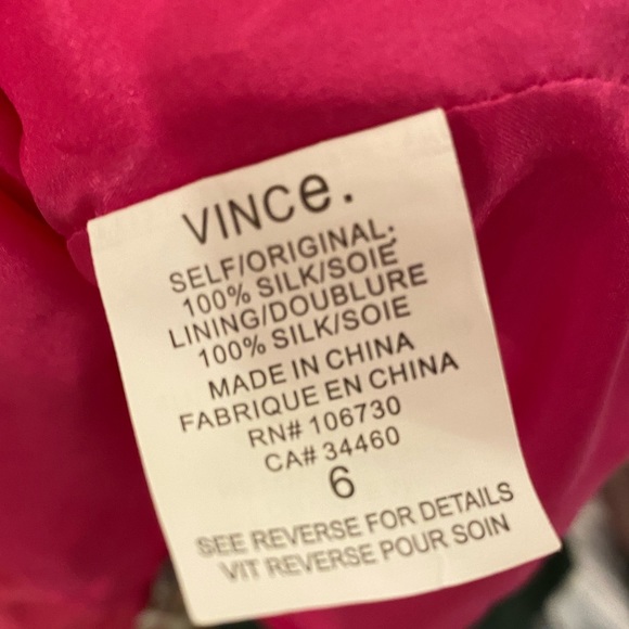 EUC Vince 100% Silk Pink Sleeveless Dress 6 - Picture 7 of 10